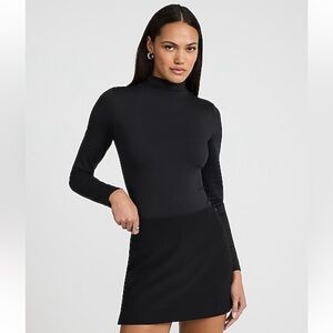 Express Black Body Contour High Neck Bodysuit